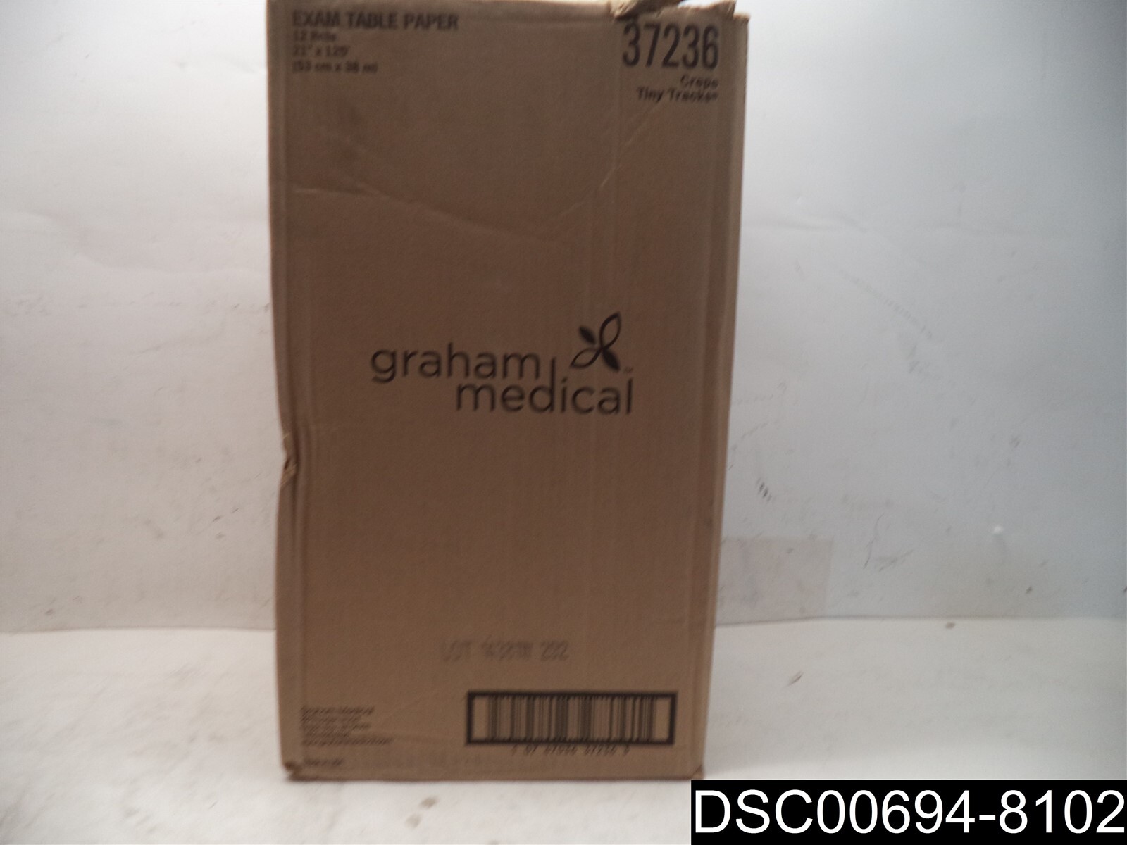 Qty= 12: Graham Medical Tiny TracksÂ® Table Paper, 21″ X 125′, Crepe, 37236