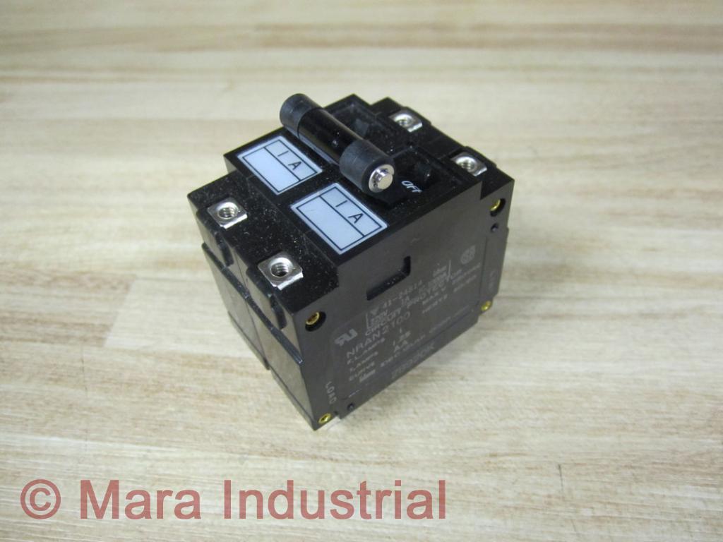 IDEC/ IZUMI NRAN-2100-1A-AA 2 Pole Circuit Protector RNAN21001AAA