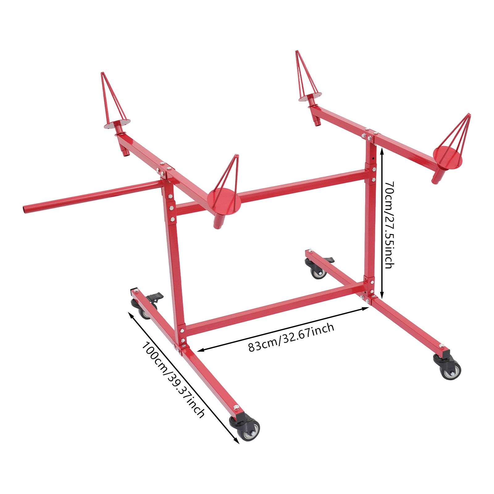 Wheel Paint Stand Rack Angled Wheel Holder Spray Stand For Car Repair Workshop
