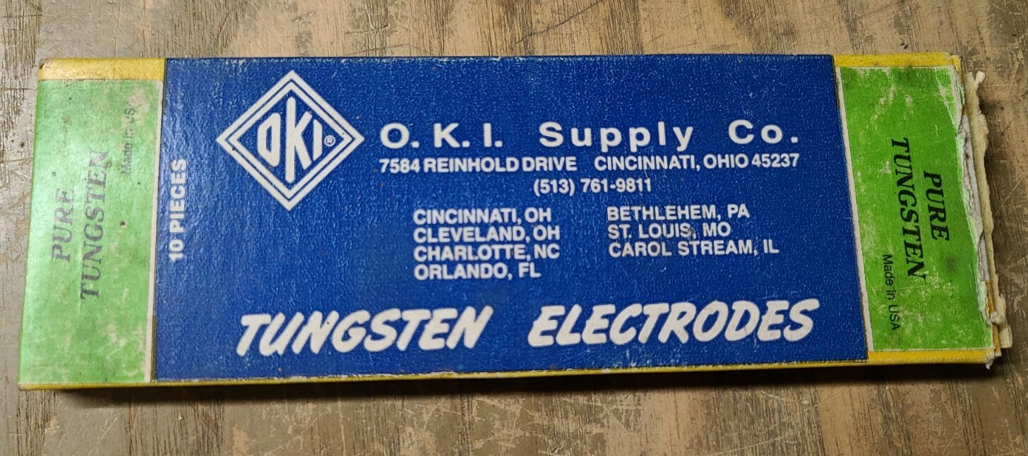 O.K.I. Supply Co Tungsten Electrodes 1/16 Diameter 12 Pieces 20JS-1316-X12