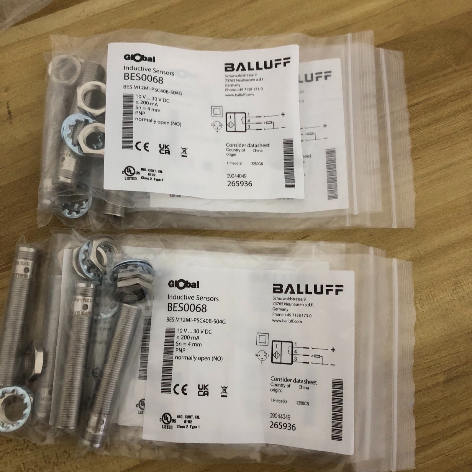 one new BES0068 BES M12MI-PSC40B-S Accept counteroffer
