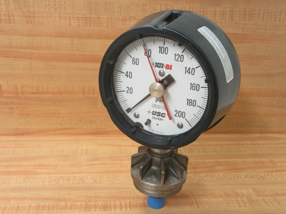 USG MBX227LLR Gauge 0-200 PSI