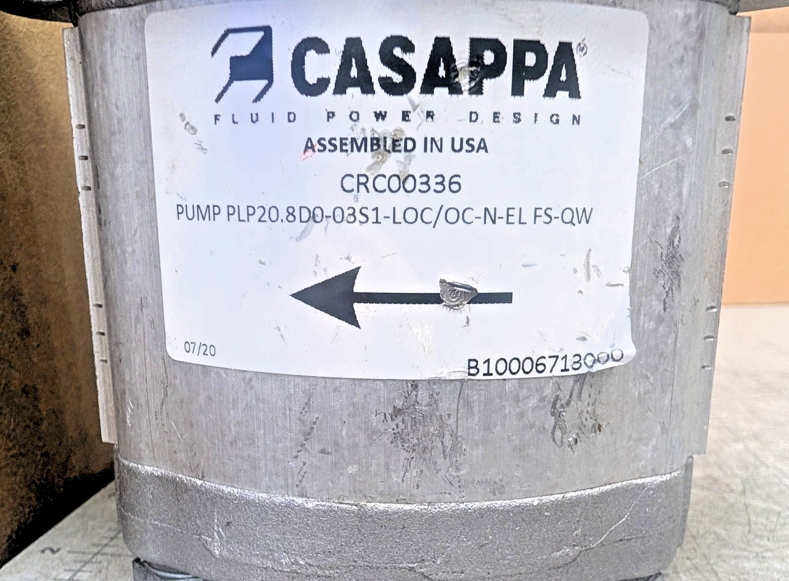 Casappa Gear Pump For Electro-Hydraulic Fan Drive Systems PLP20.8 [C4S3]#2