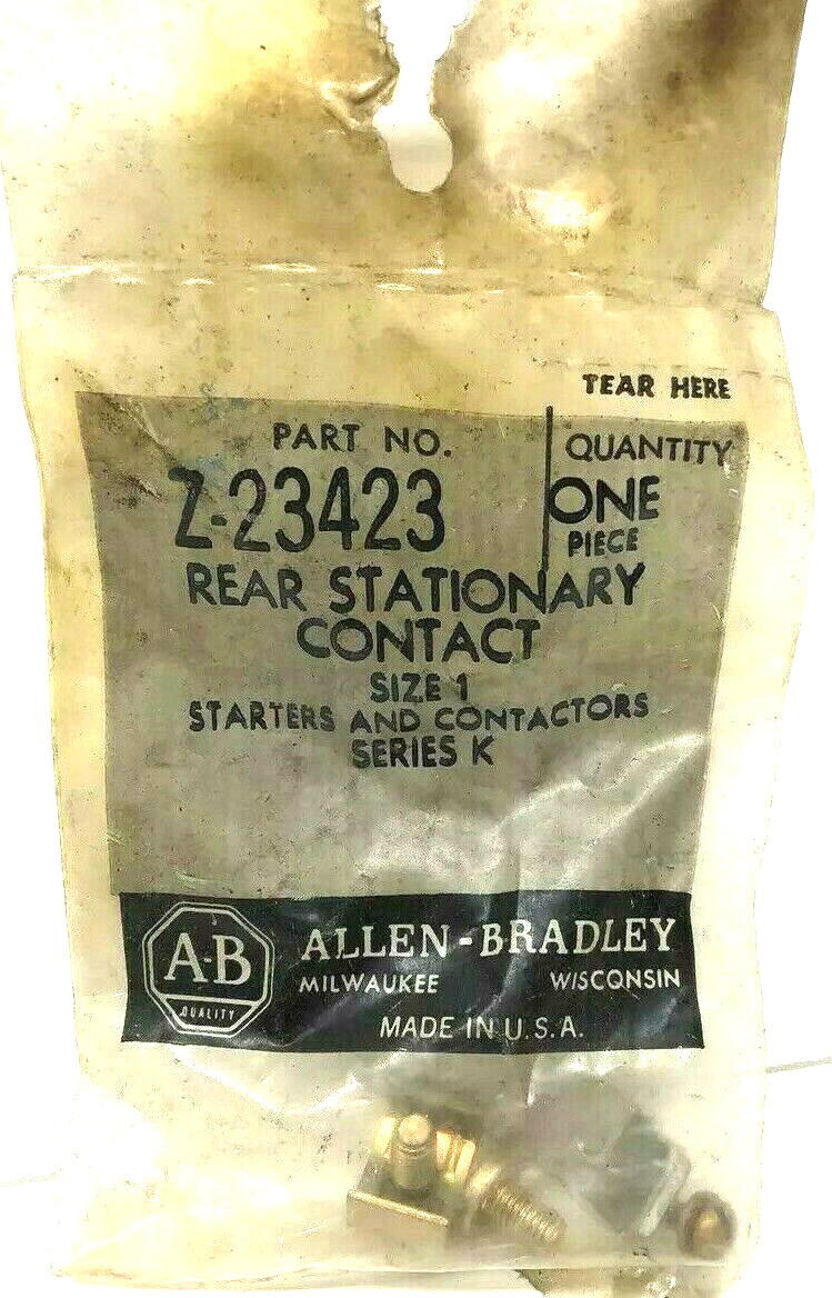 Allen Bradley Z-23423 Rear Stationary Contact, Size 1 new (I)
