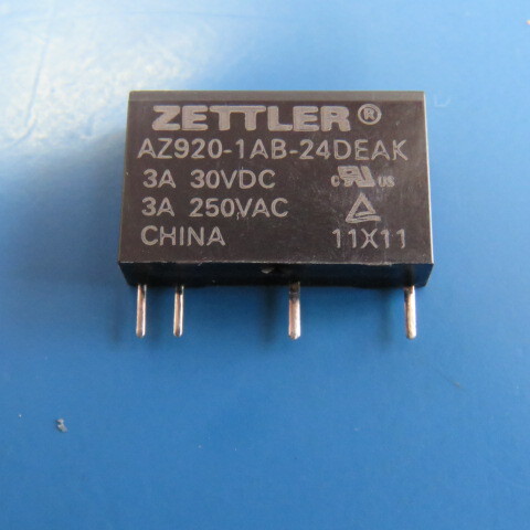 ZETTLER AZ920-1AB-24DEAK Qty of 10 per Lot E-M RELAY,1 FORM A,SPST-NO,MBB,DC,RA