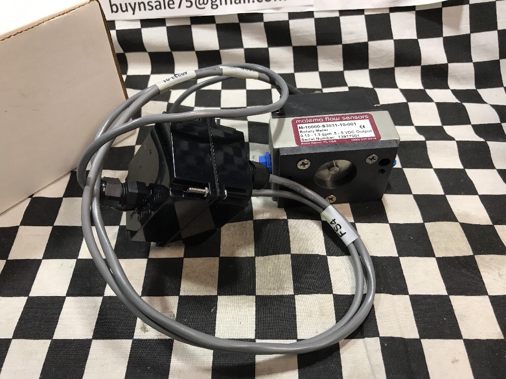 Malema Flow Sensor Rotary Meter, M-10000-S3031-10-001, SHIPSAMEDAY #BOX 3 “T”