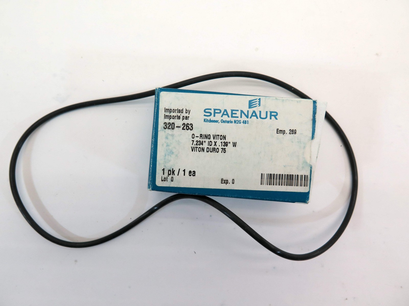 Spaenaur 320-263 O-Ring Viton Duro 75 7.234″ ID X .139 W