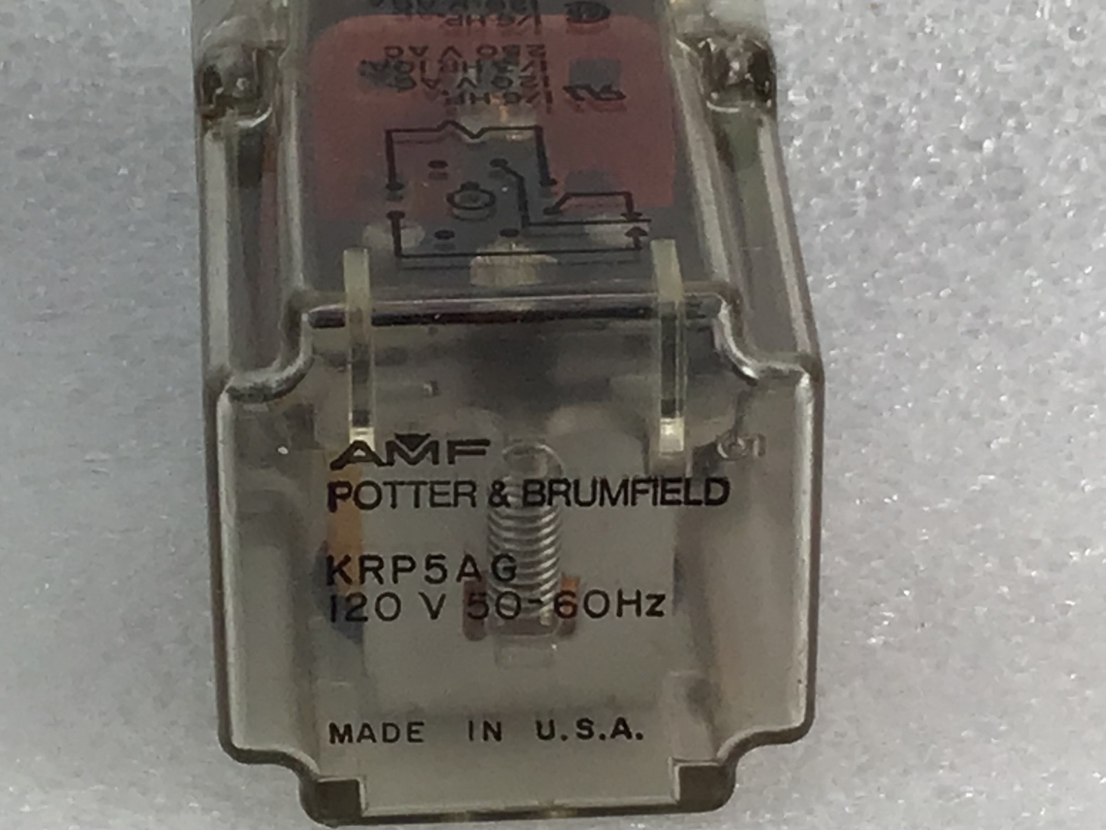 AMF Potter & Brumfield KRP14AG Relay 120V 50/60Hz Made in USA ⭐