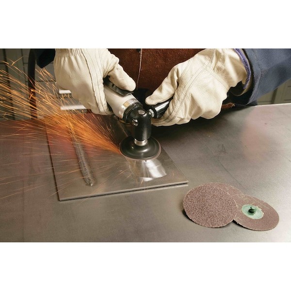 3M 7000000381 Quick-Change Sanding Disc, Tr, 2 In Dia, Aluminum Oxide, 80 Grit,