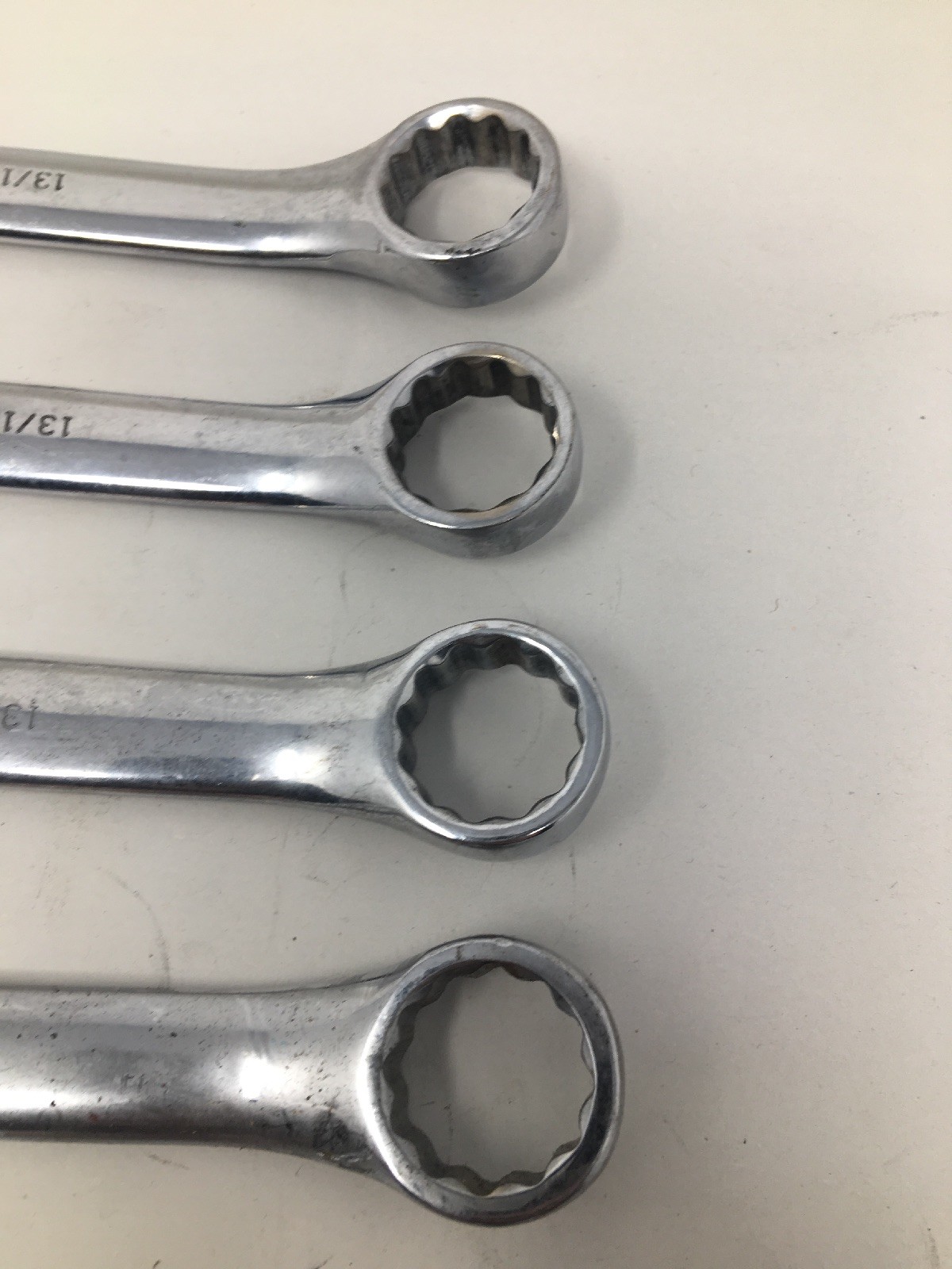 Lot Of 8 Urrea 1226, 12-point Combination Open/Box End Wrenches, All Are 13/16″