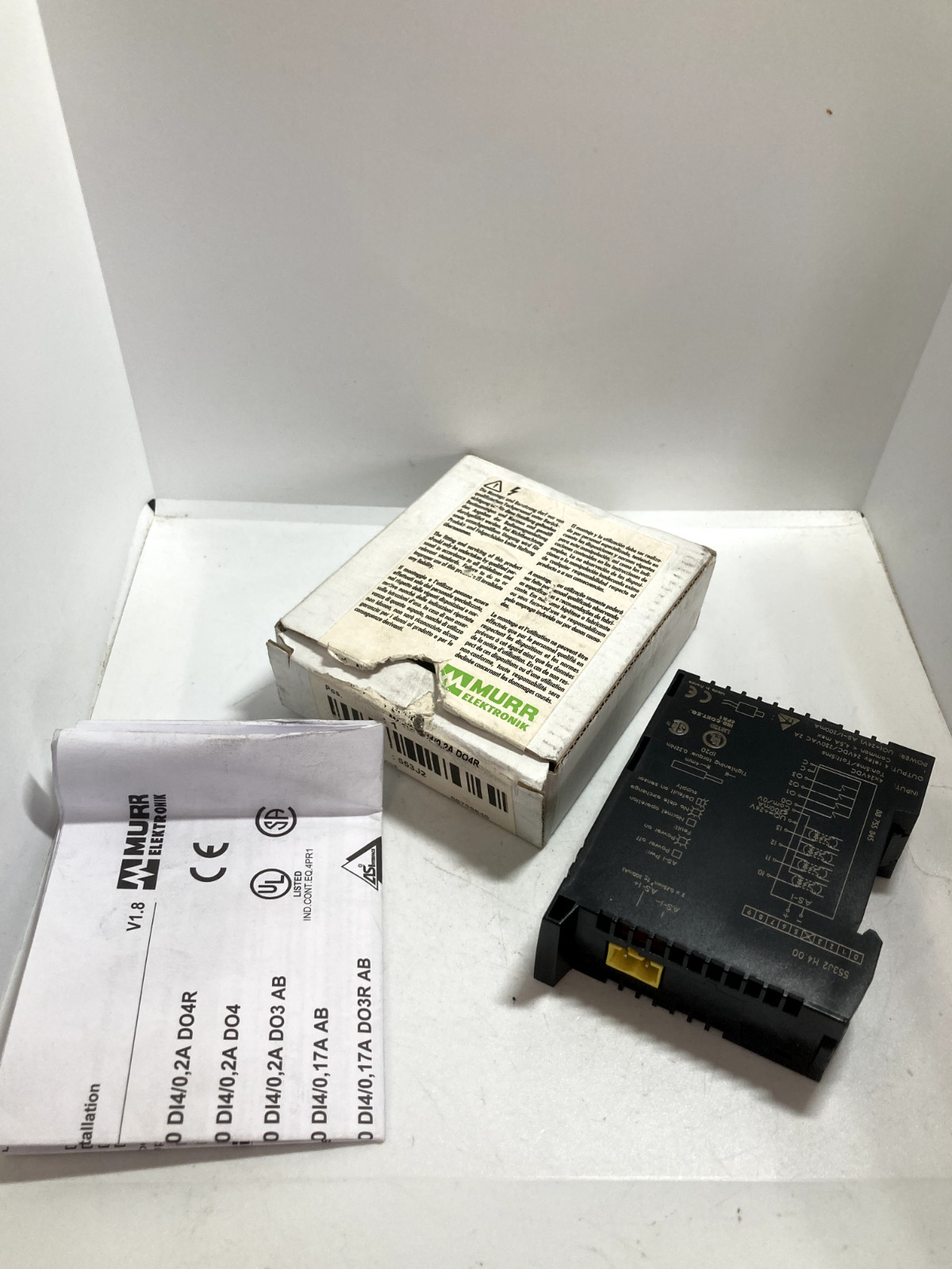 MURR ELEKTRONIK MAS120 D14 DO4R MODULE (55685) 24VDC 200MA NIB