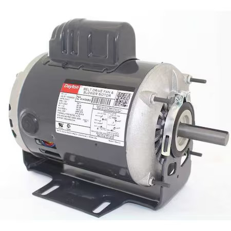 Dayton 4Vag6bg Capacitor-Start Belt Drive Motor, 1/2 Hp, 56 Frame, 115/208-230V