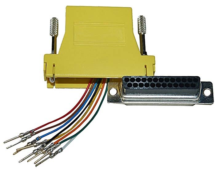 ADAPTER MODULE DB25 M YELLOW-MA80Y2545M-10043844