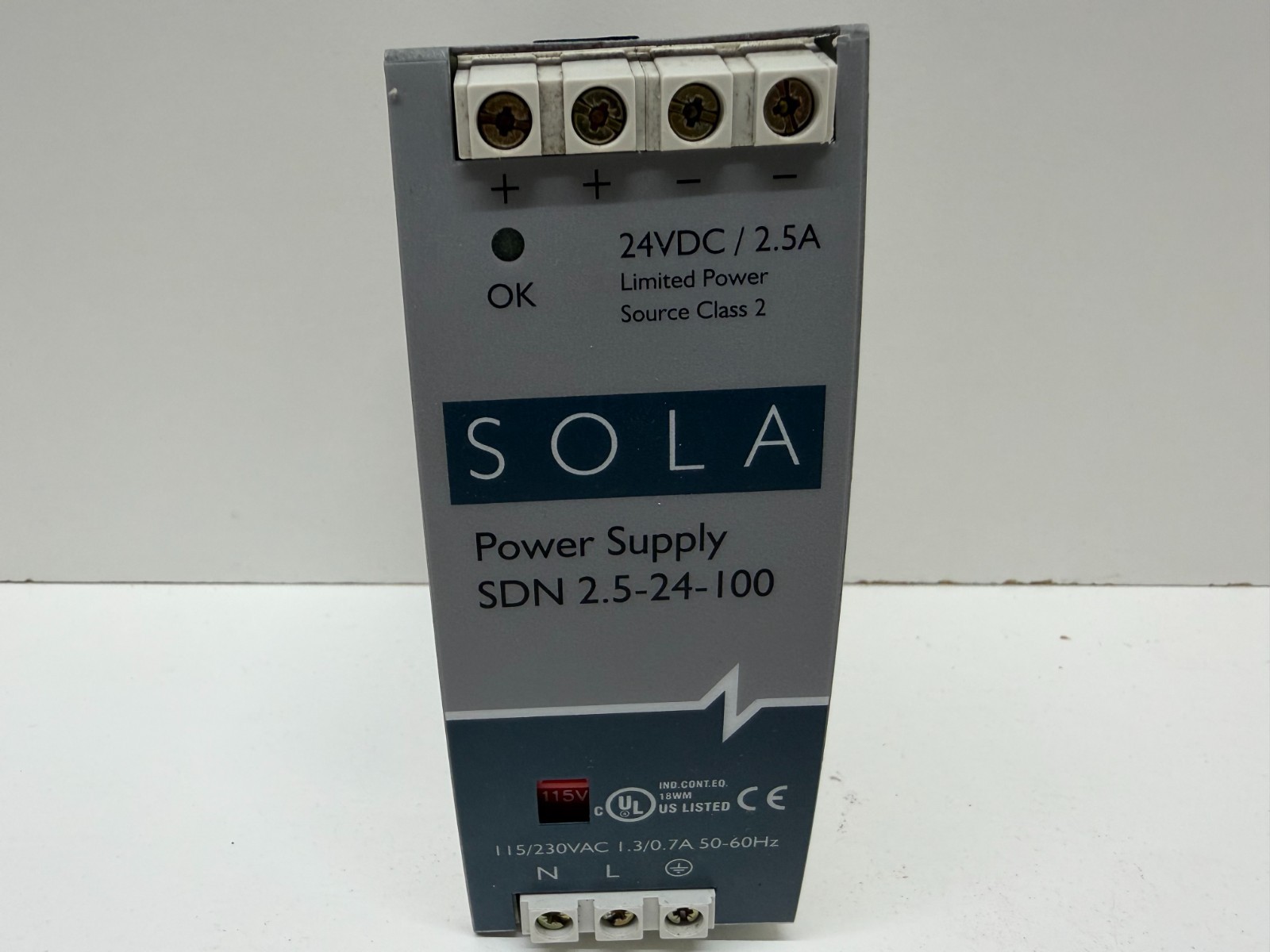 GOOD USED! EMERSON SOLA 24V 2.5A POWER SUPPLY SDN2.5-24-100