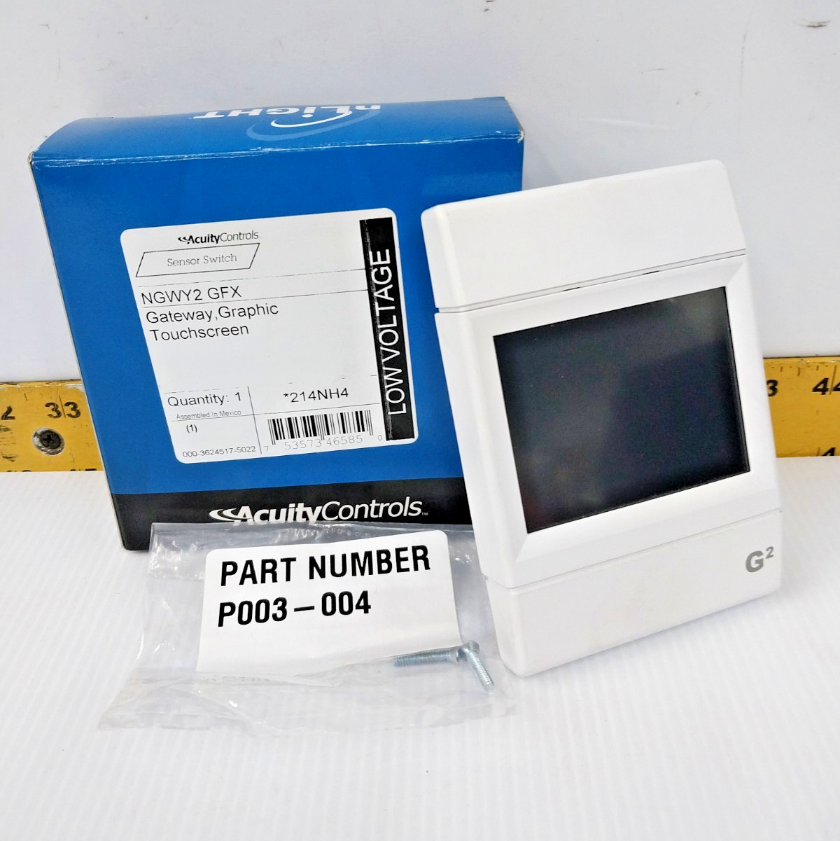 New Acuity Controls Gateway Graphic Touchscreen 15-24 VDC Input NGWY2 GFX