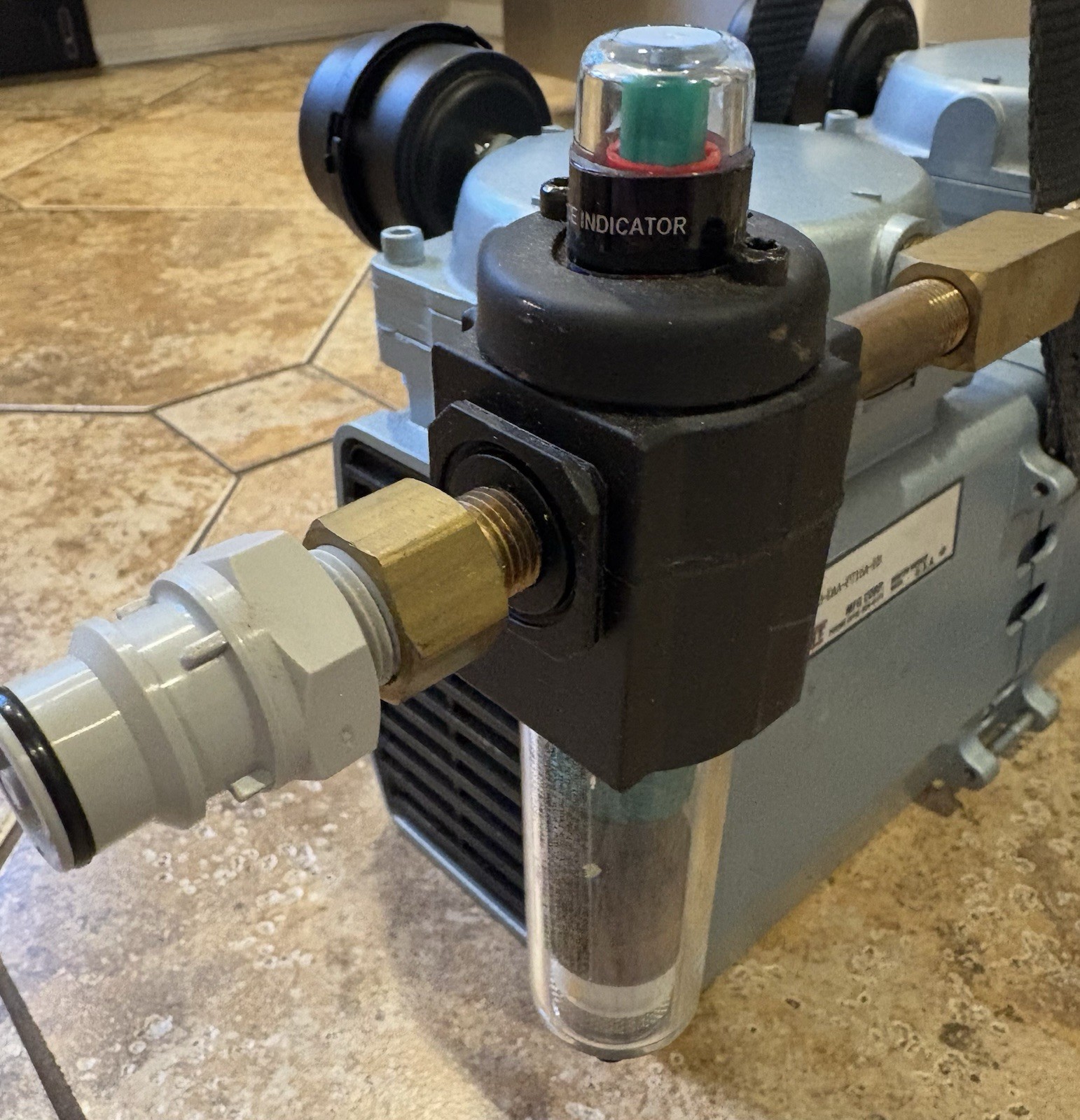 Set of Two-Air Compressor: Gast Model Number : BFB-DAA-P716A-EB