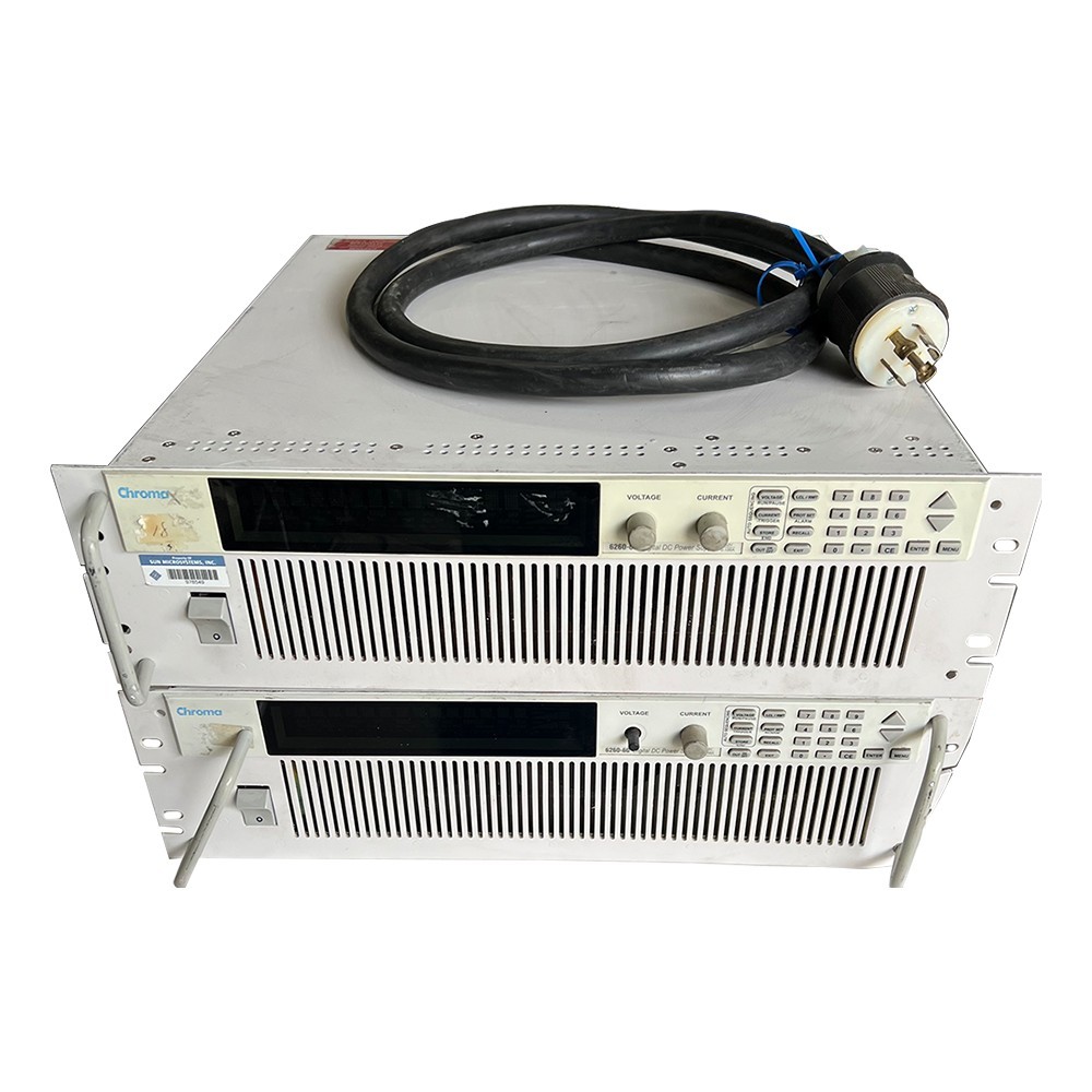 Chroma 6260‑60 Programmable Digital DC Power Supply 6kW, 60V, 100A, RS‑232, 3PH