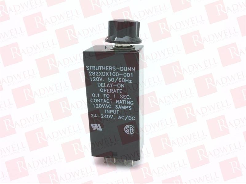 STRUTHERS DUNN RELAYS 282XDX100-001-120VAC / 282XDX100001120VAC (NEW IN BOX)