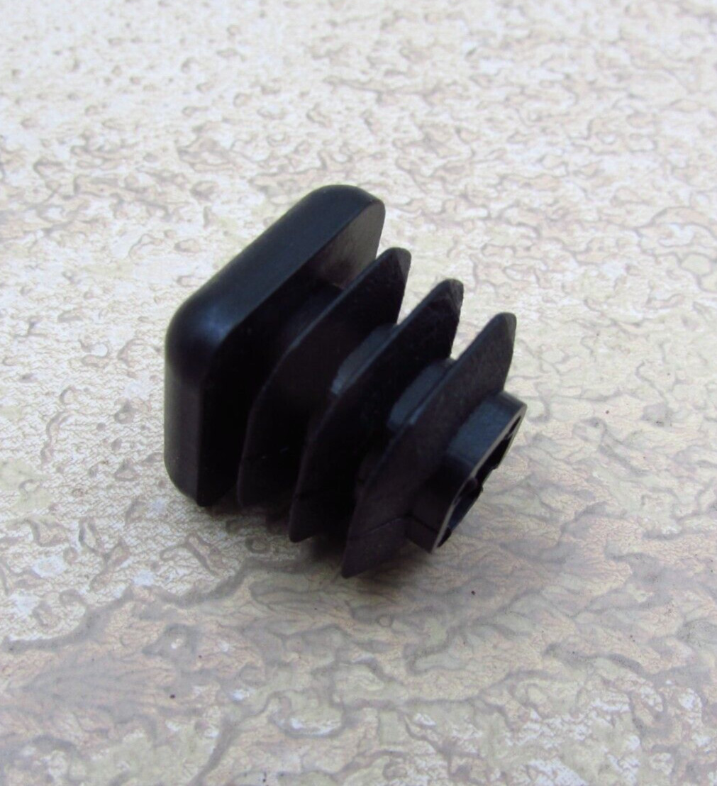 QTY 8 Black 5/8″ Inch, 16-20 Gauge Square Tube End Cap Plastic Insert Plugs