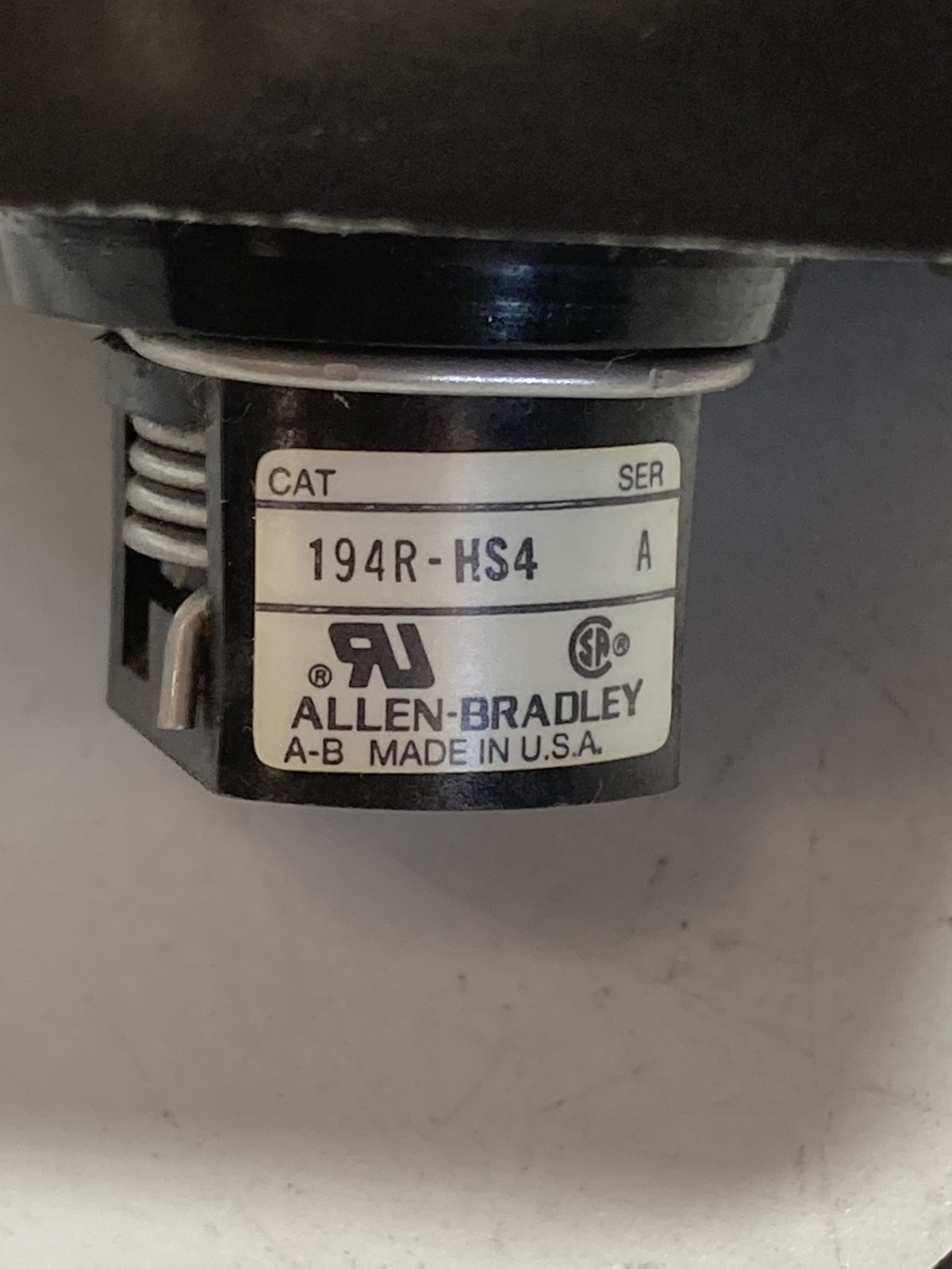 ALLEN BRADLEY 194R-HS4 DISCONNECT SWITCH OPERATING HANDLE SER A