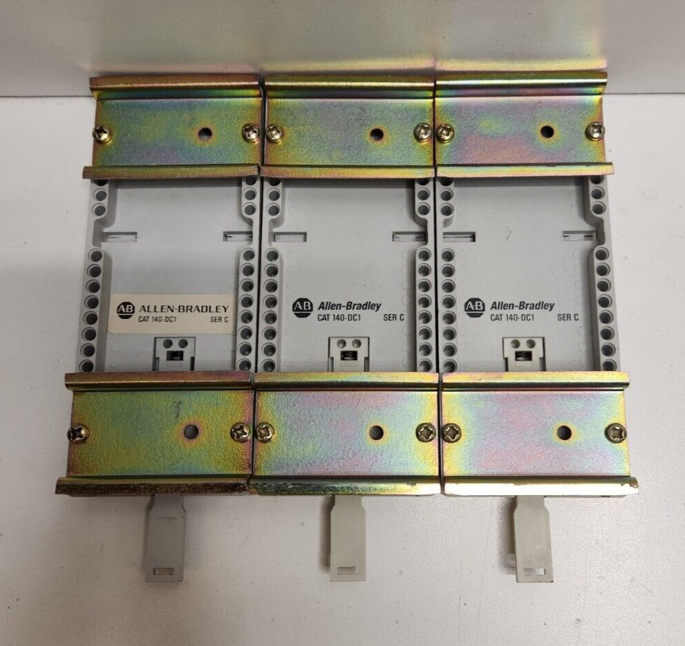LOT OF 3 GUARANTEED! ALLEN-BRADLEY SER.C MOTOR STARTER ADAPTER PLATES 140-DC1