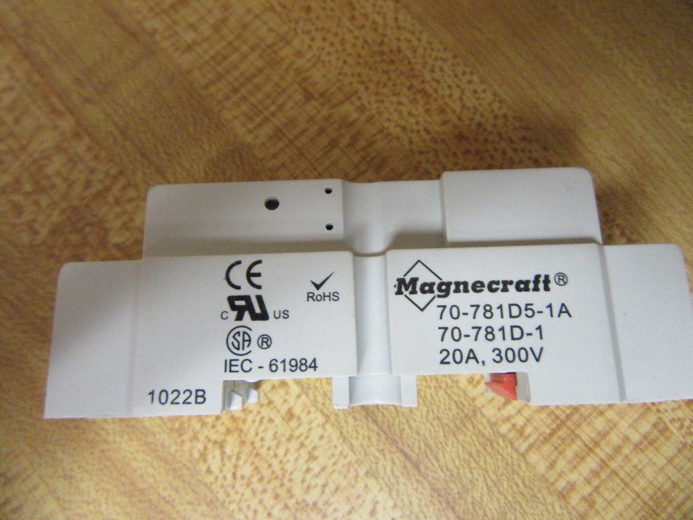 Magnecraft 70-781D5-1A Relay Socket 70-781D-1 (Pack of 3)