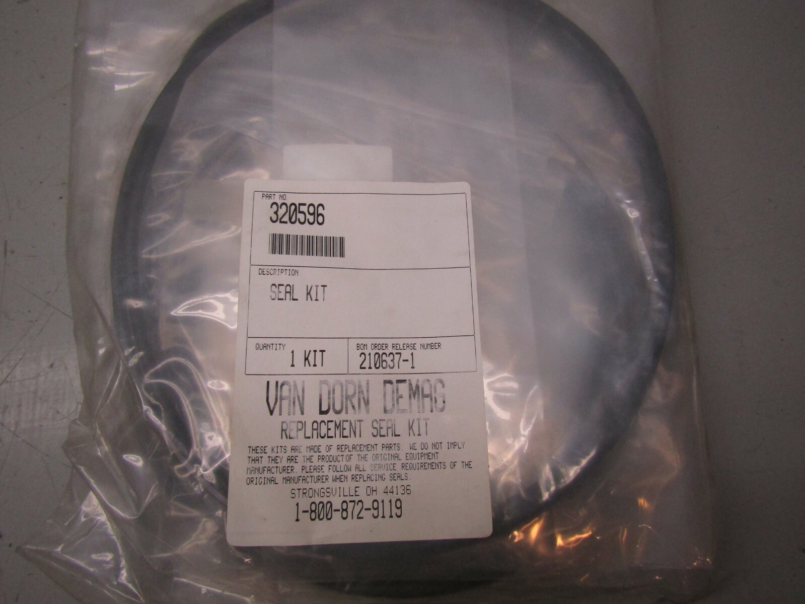 Van Dorn Demag 320596 Seal Kit