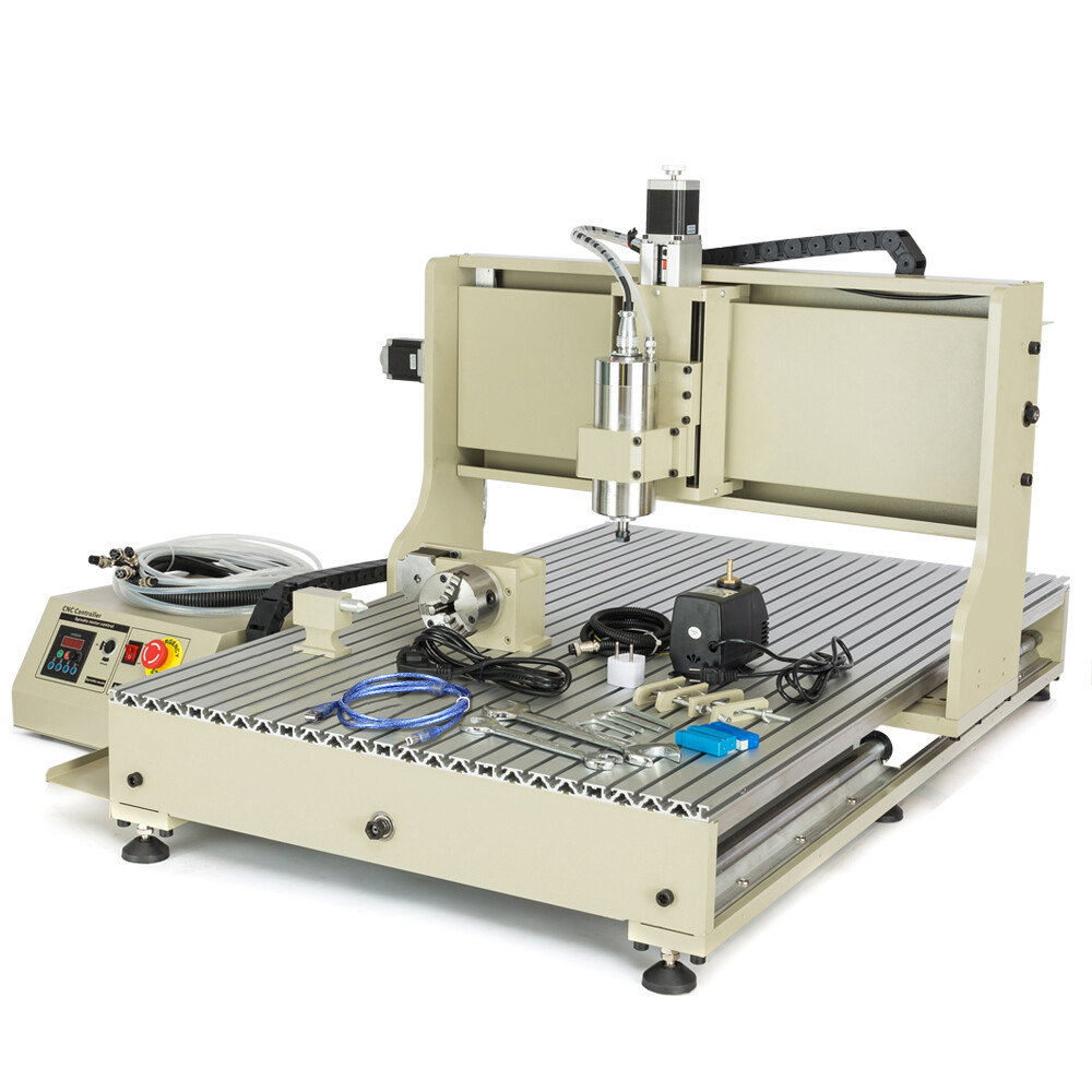 USB 4 axis CNC 6090Z 2.2KW CNC Router Small Wood Metal Engraving Milling Machine