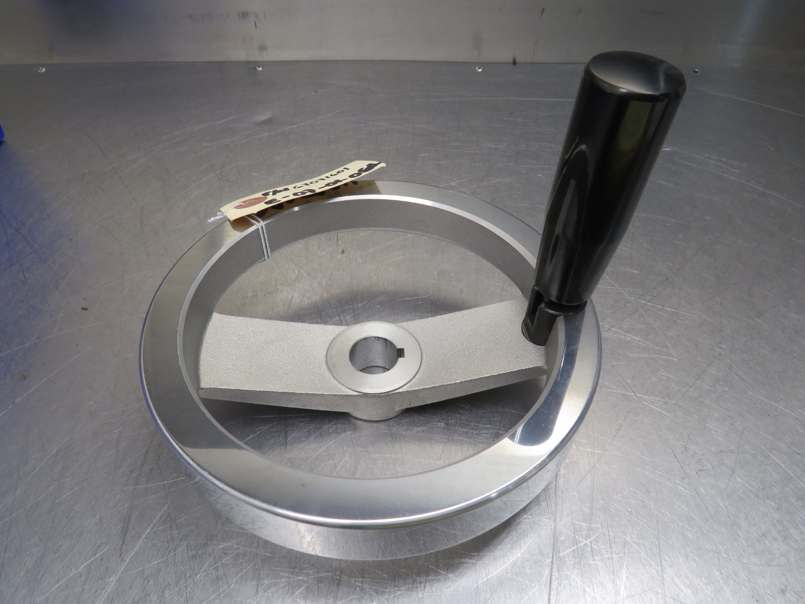 Madler Handwheel 67071601 Alum. 2 Spoke 6.3″ x 3/4″ Bore Retractable Handle