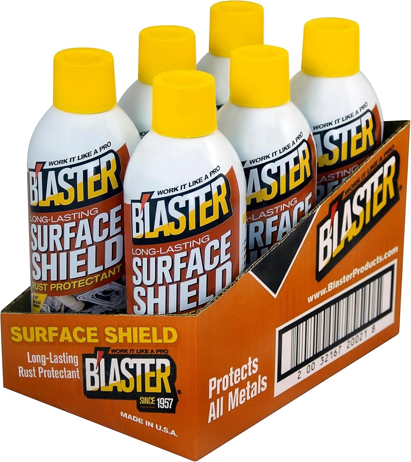 Blaster Surface Shield Corrosion Protection Long Lasting 12 oz Aerosol Pack of 6