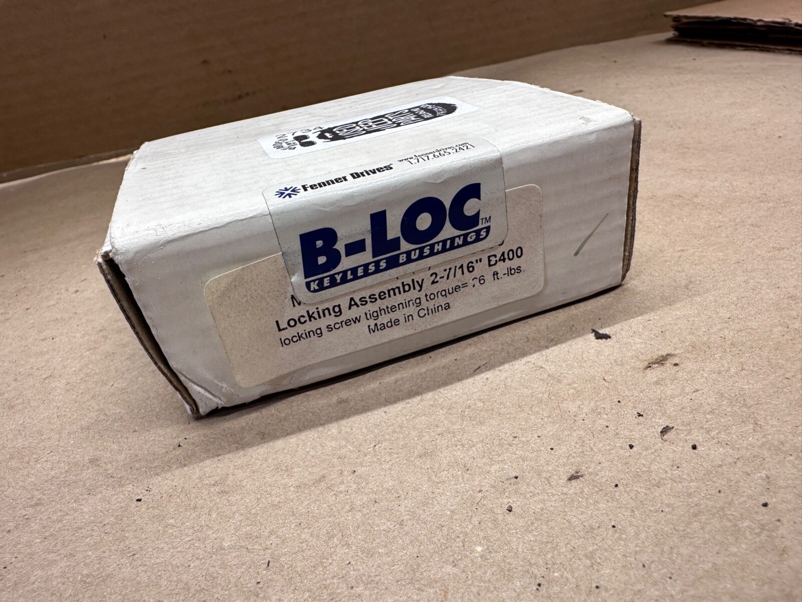 FENNER B400 2 7/16 B402207 NSNB – KEYLESS BUSHING 2-716″ B-Loc Locking Assembly