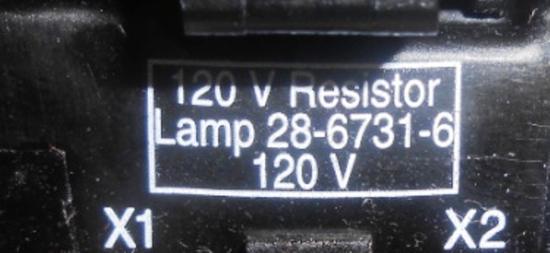 CUTLER HAMMER CONTACT BLOCKS, HT8B & HT8A, WITH 120V RESISTOR