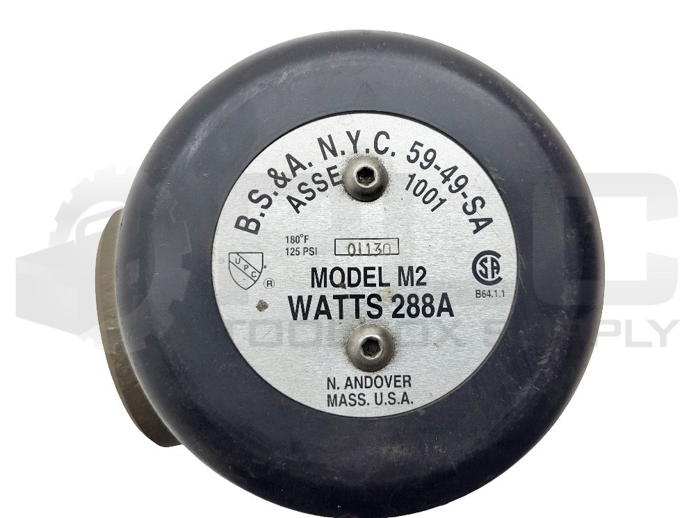 NEW B.S. & A 59-49-SA VACUUM BREAKER 288A W 125PSI MODEL M2