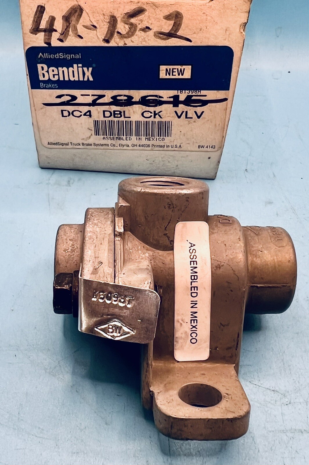 BENDIX 278615 DC-4 Air Brake Double Check Valve 💥FREE SHIPPING💥