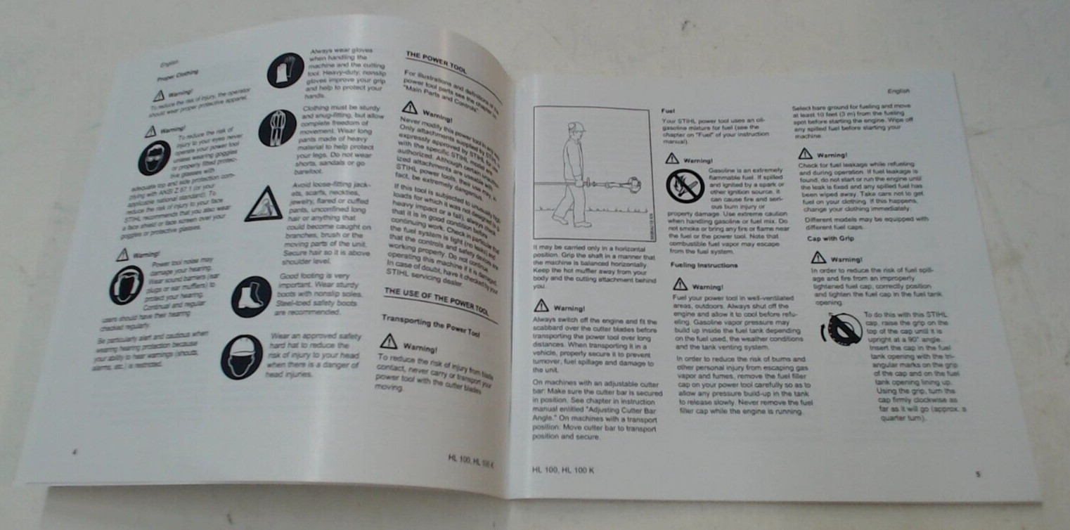 Stihl HL 100 Instruction Manual