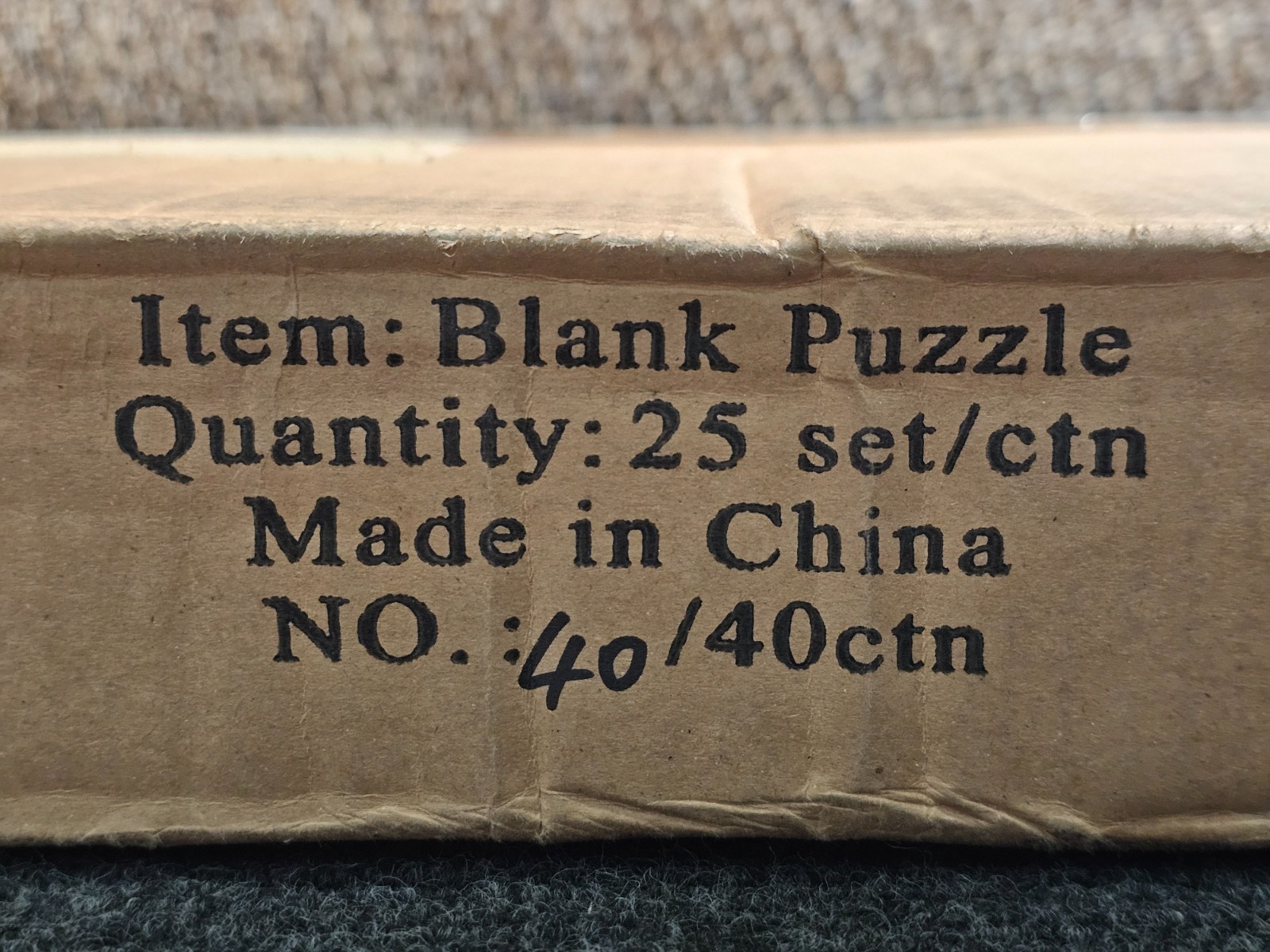 (QTY 25) Plain Blank Puzzle 27″ x 20” for DIY Painting, Art and Craft Projects