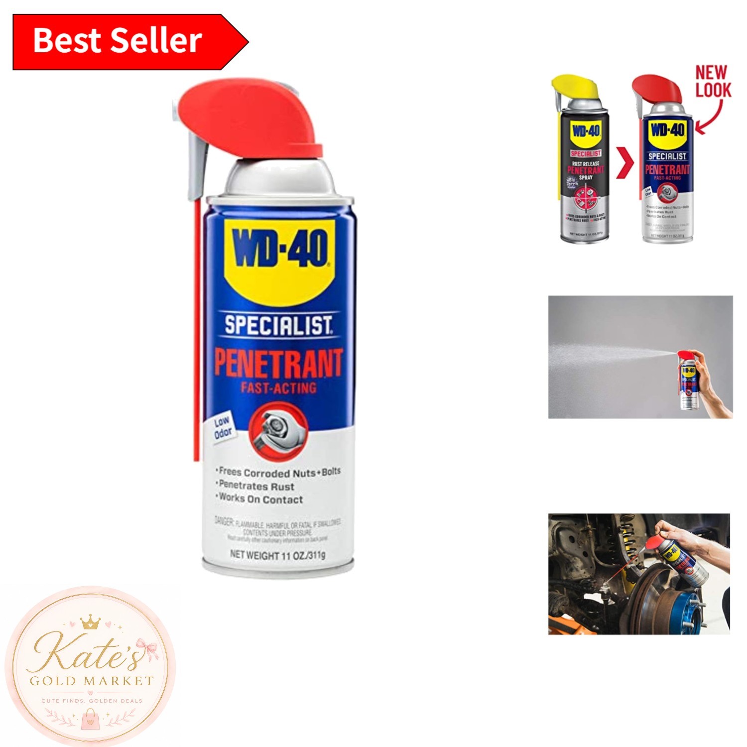 Industrial Strength 11 Oz Penetrant Spray – Smart Straw for Targeted Application