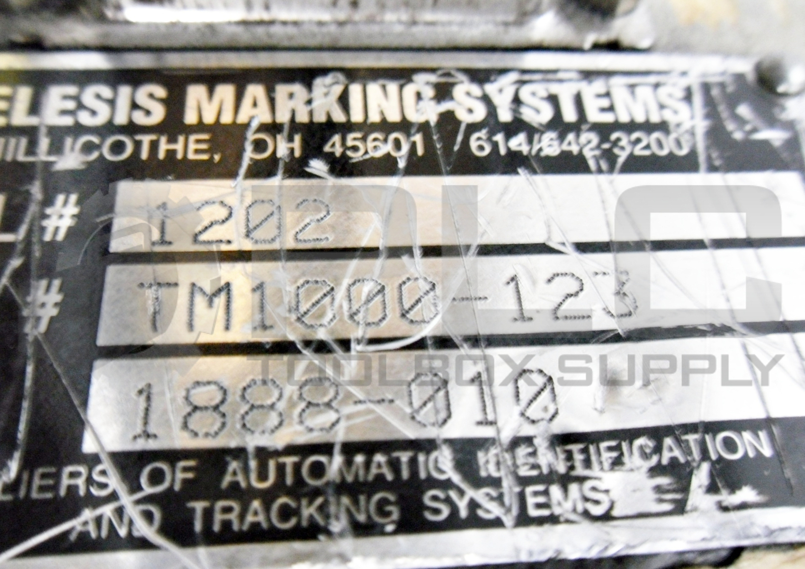 TELESIS MARKING SYSTEMS TM1000-123 PIN STAMPING CONTROL