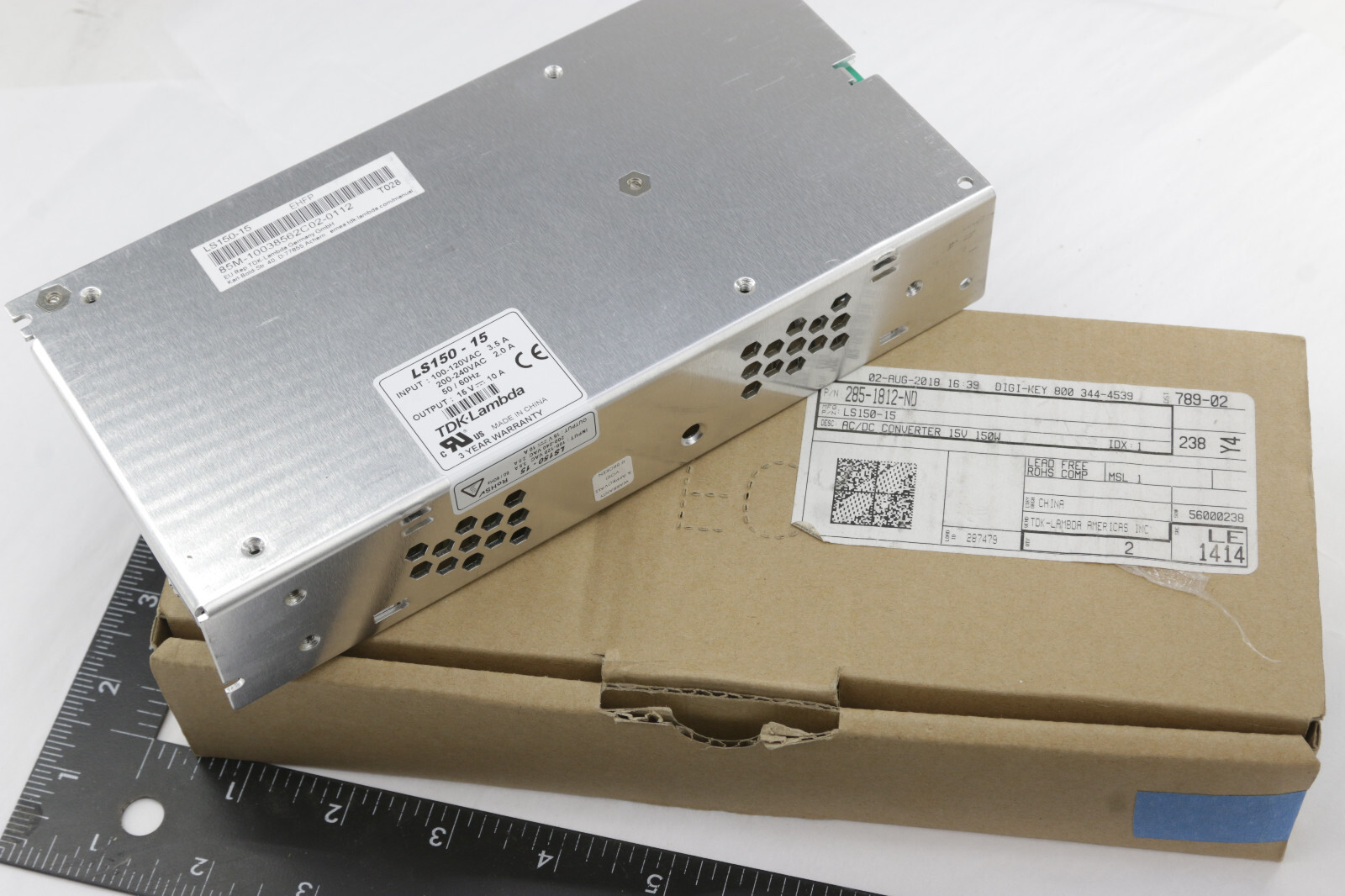 TDK Lambda LS150-15 Power Supply AC/DC Converter 15V 150W – NEW Open Stock