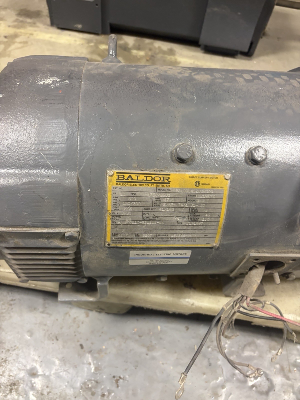 Baldor P2190B452008000 10HP 1750/3500 RPM AD219ATZ USED