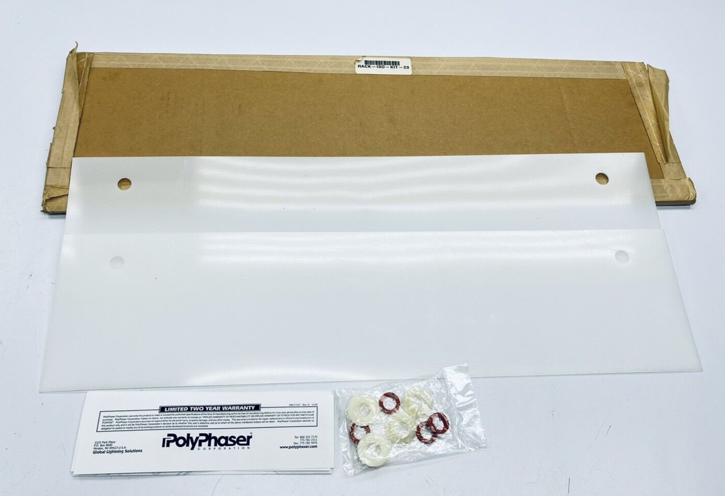 UNUSED POLYPHASER RACK-ISO-KIT-23 RACK ISOLATION KIT 23″