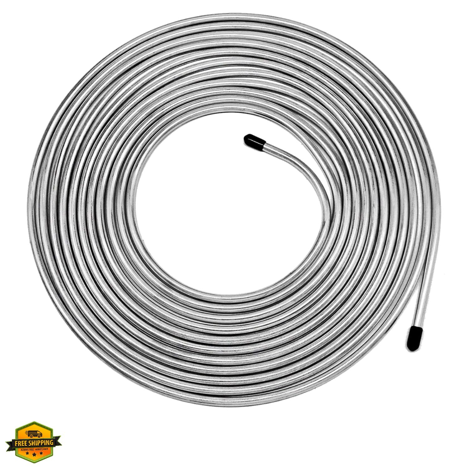 1/4 Brake Line Tubing Kit – 25 Ft. Zinc Coated Steel Flexible Fuel & Transmis…
