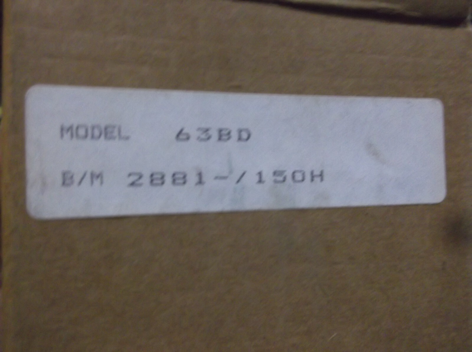 MOORE 63BD 2881-/150H CONSTANT DIFFERENTIAL FLOW CONTROLLER (QQ2)