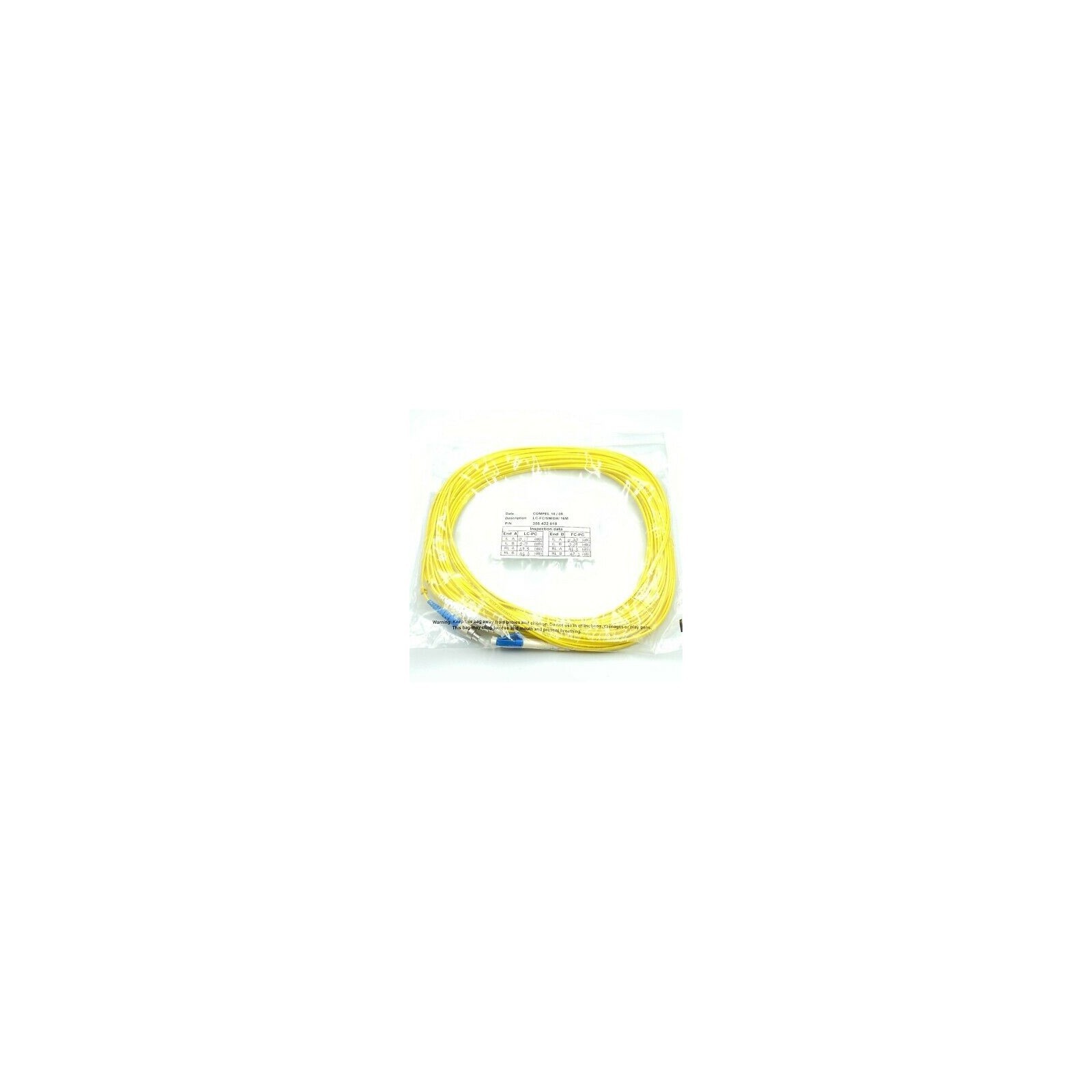 LC-PC FC-PC SINGLEX PATCH CORD FIBER OPTIC CABLE COMPEL L:16M