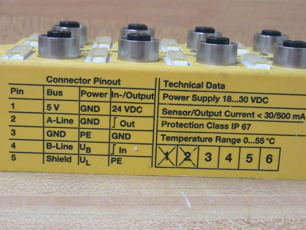 Turck PDP-IOM 881 Bus Stop Network Station PDPIOM881