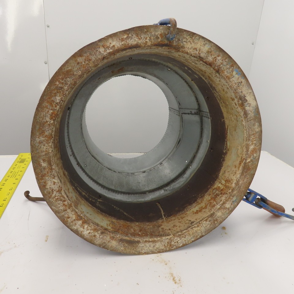 12″ x 13-1/2″ Duct Coupling Assembly W/ Destaco Toggle Clamps 18-1/2″ OAL