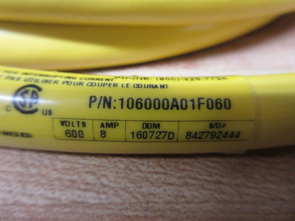 Brad Connectivity 106000A01F060 Molex Woodhead Cordset 1300061583