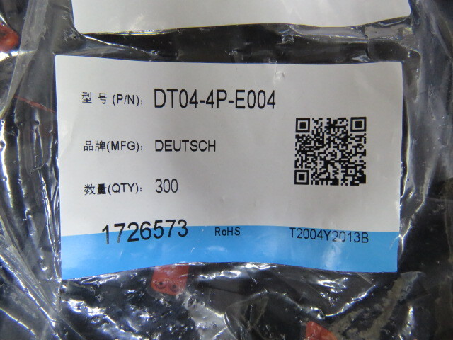 Deutsch DT04-4P-E004 Qty of 12 per Lot Deutsch DT04-4P-E004