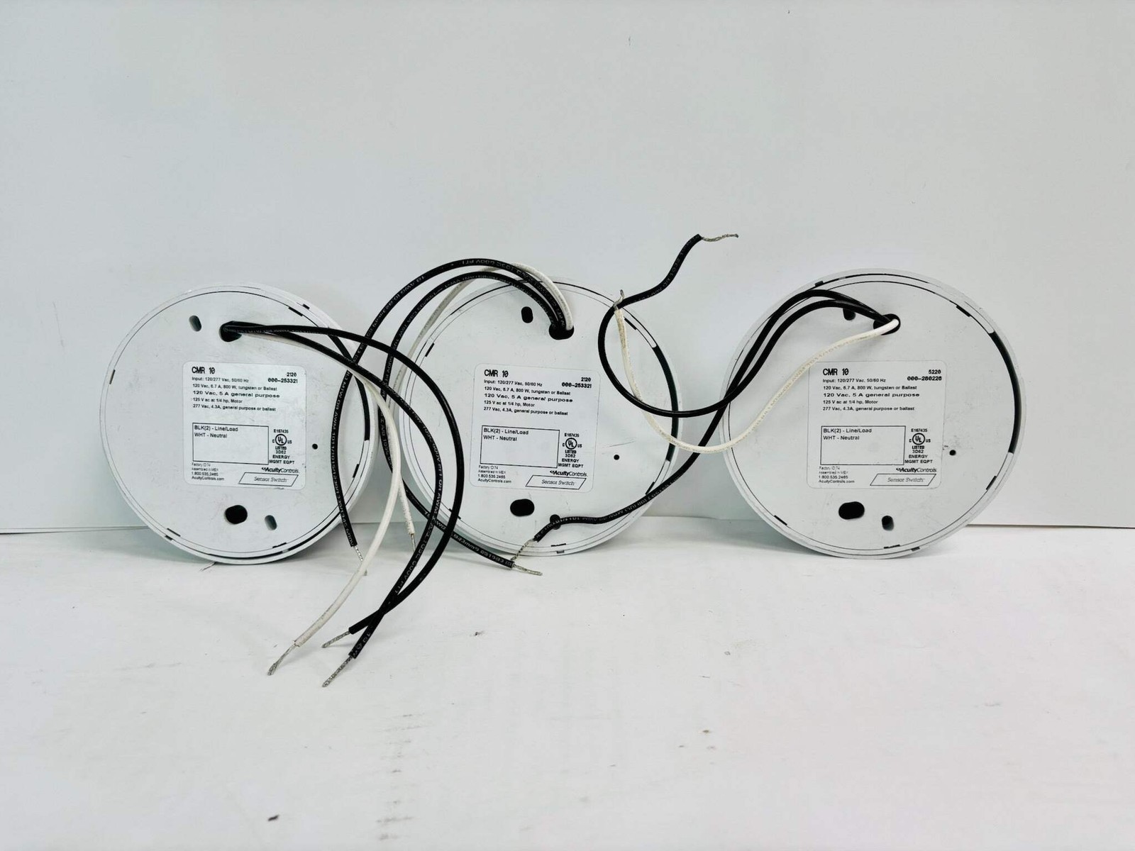 3 Pk Acuity CMR-10 Occupancy Sensor 120/277 Vac 50/60 Hz 6.7 A