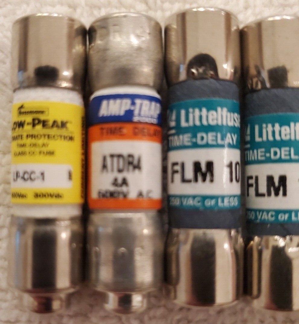 Tron FNQ-20,Littlefuse FLM10, AMP ATDR4,Bussman LPCC1 Lot of 5 Variety New Fuses